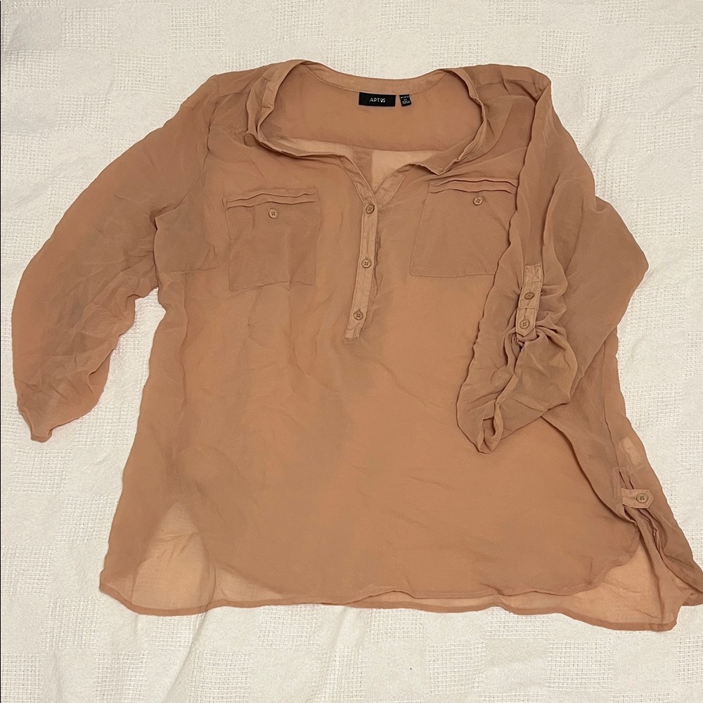 Apt. 9 Light Brown Blouse